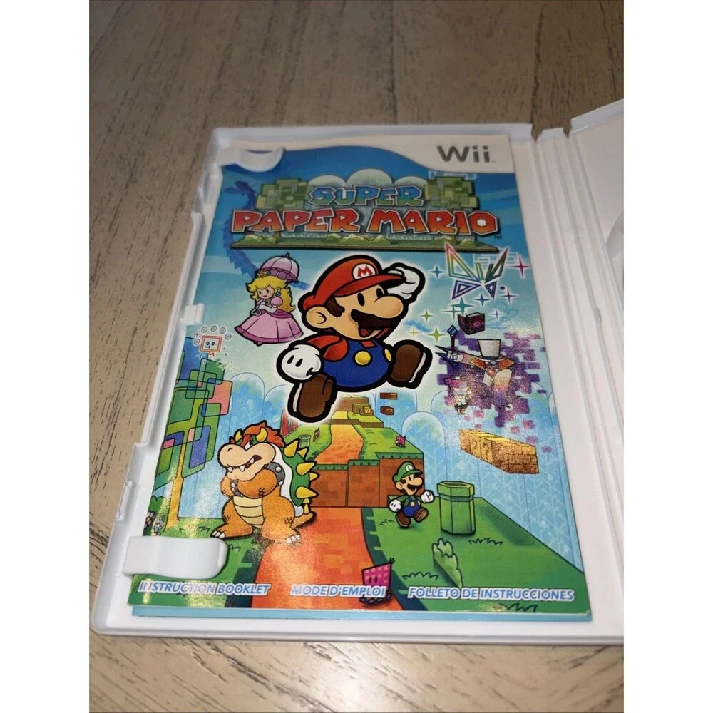 Nintendo Super Paper Mario Nintendo Wii CIB Very Clean Tested Runs Very Well